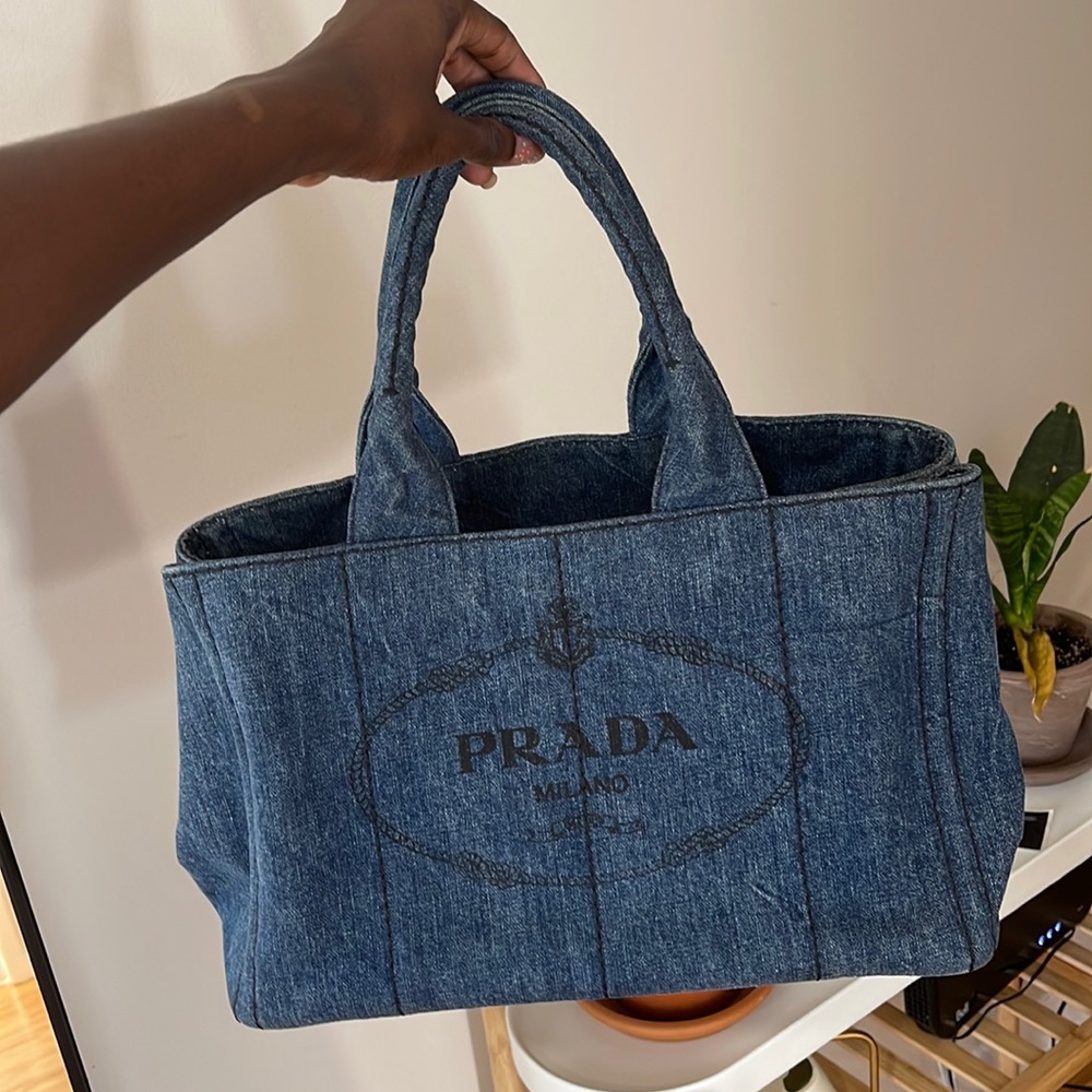 PRADA CANAPA DENIM BAG